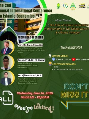 Mahasiswa Program Studi Ekonomi Syariah STAIN Bengkalis Lolos Seleksi Ajang The 2nd Annual International Conference on Islamic Economics (AICIE) FEBI IAIN Ponorogo